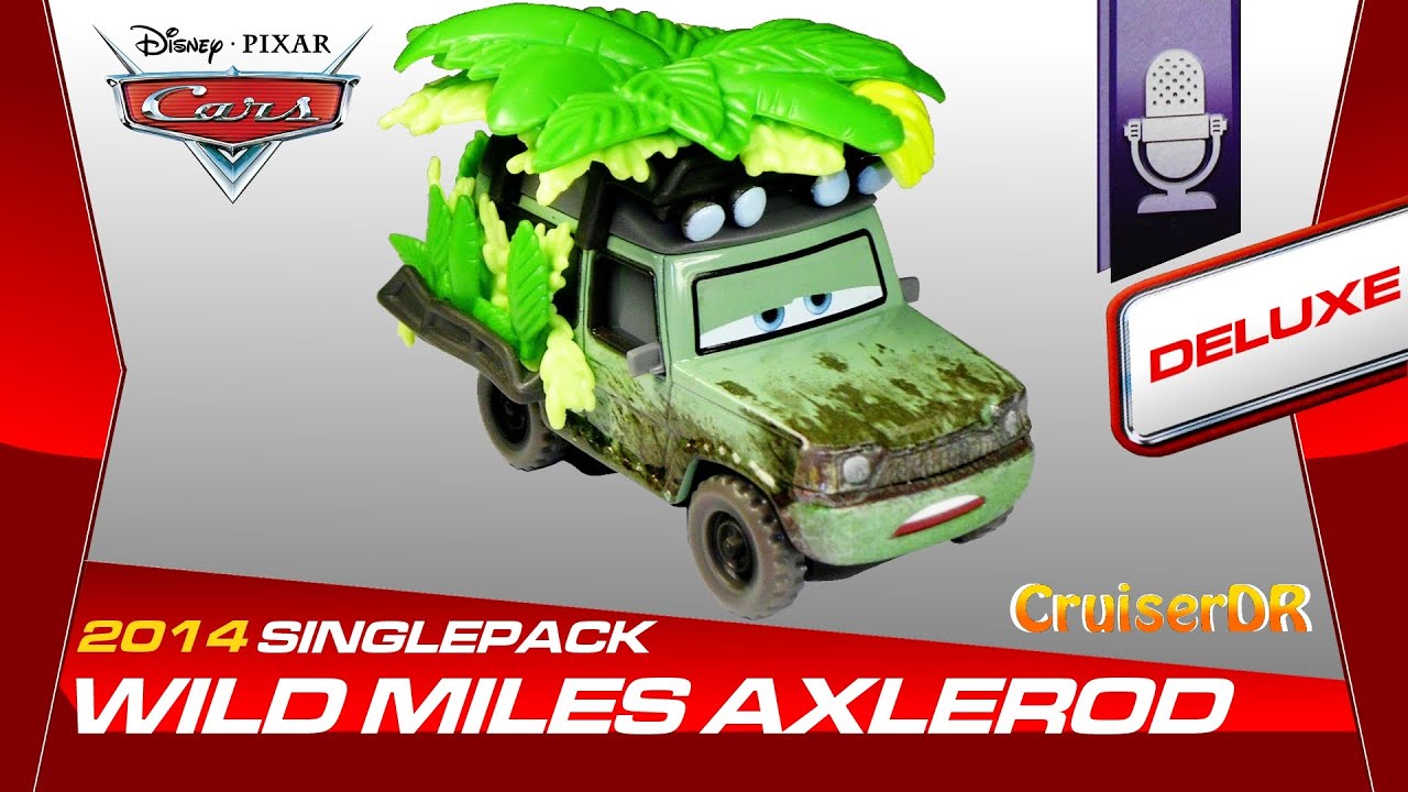 Disney Pixar Cars 2014 DELUXE Diecast Wild Miles Axlerod 1:55 Scale Mattel