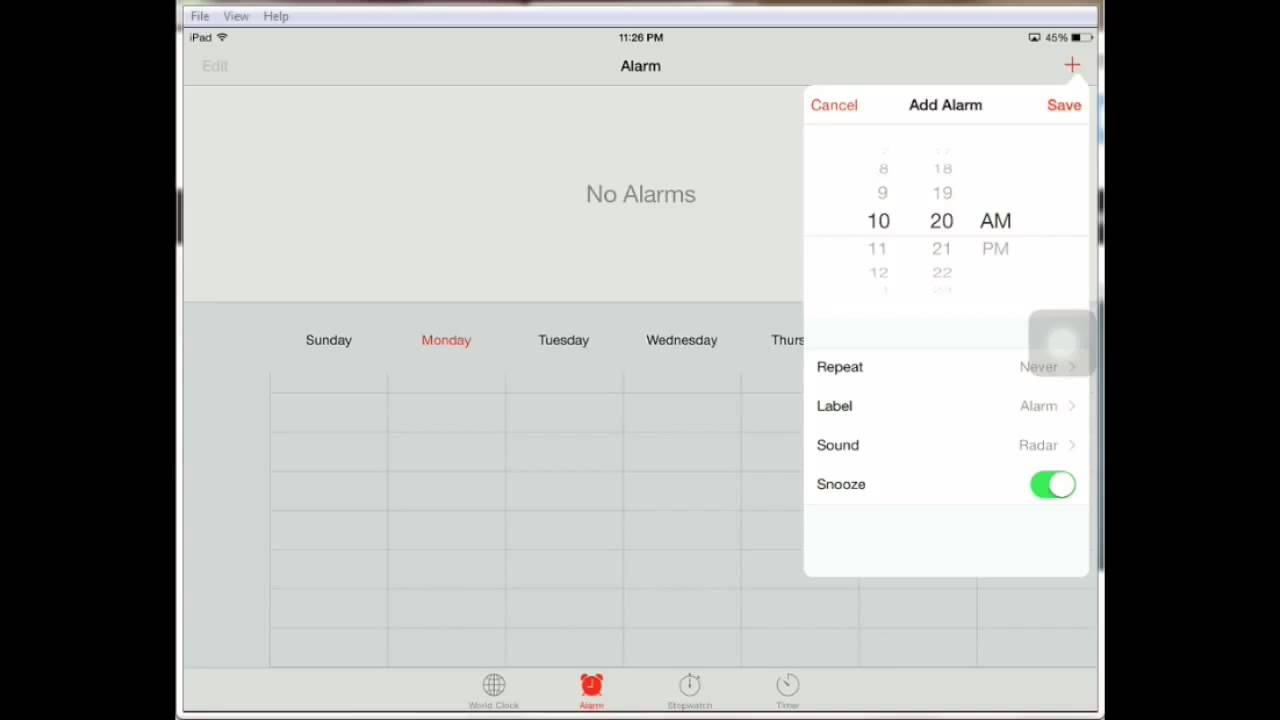 How to Set An Alarm on an iPad