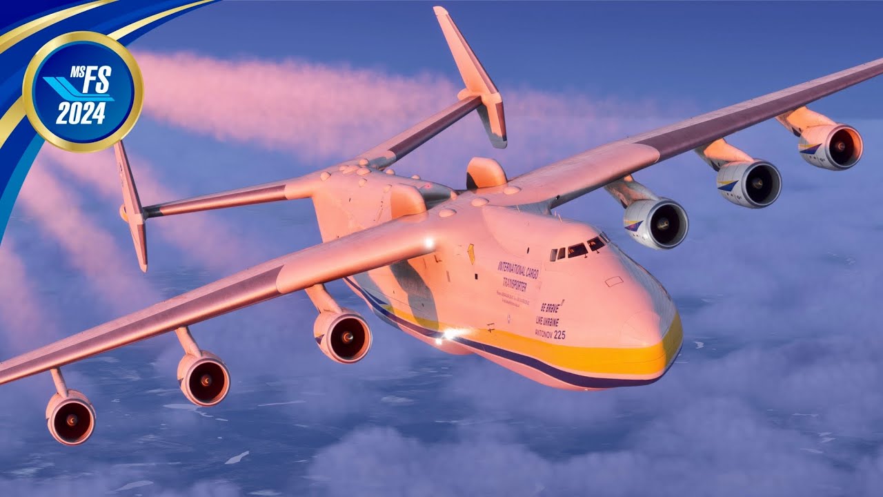 MSFS2024 | Antonov AN-225 | Antonov Airport to Frankfurt | Ultra 4K Settings | FSRealistic 