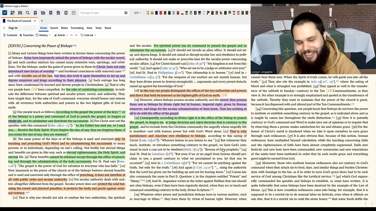 Augsburg Confession Article 28: Concerning the Power of Bishops, Part 2