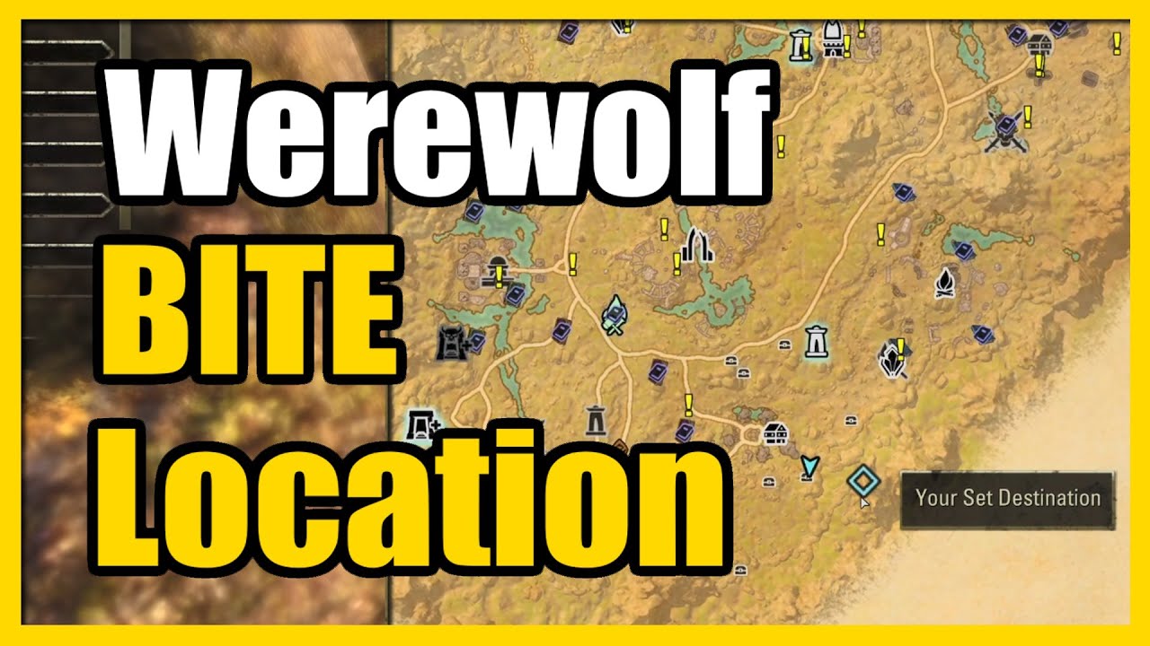 Where to Go to Get BIT by a Werewolf at Night in Elder Scrolls Online (Reapers March)