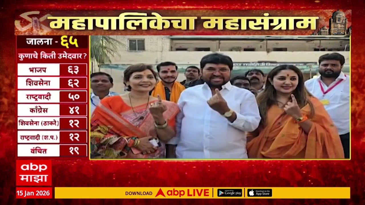 Jalna Arjun Khotkar : खोतकरांची मुलगी निवडणुकीच्या रिंगणात, खोतकर कुटुंबियांनी बजावला मतदान हक्क