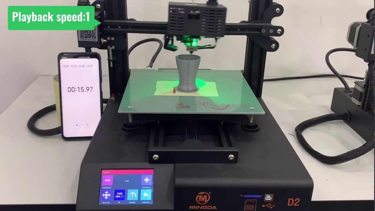 MINGDA D2 3d printer test and review price