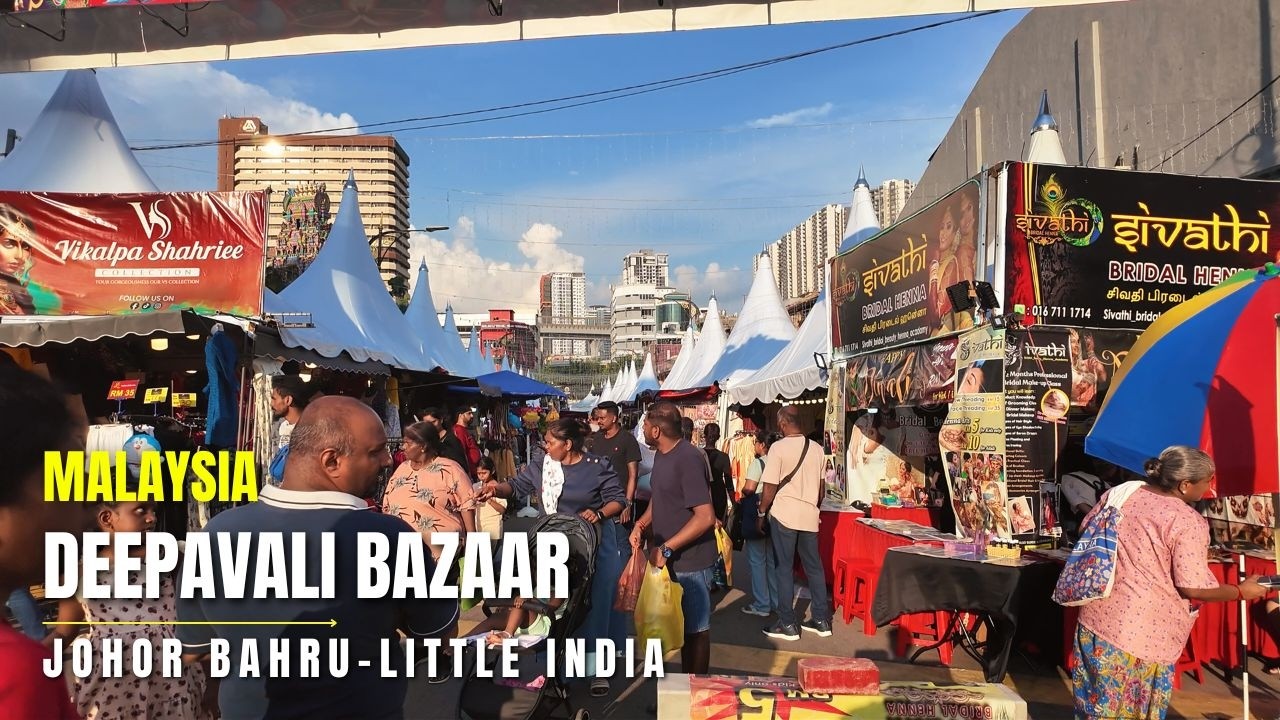 Johor Bahru Deepavali Bazaar 2025 | Malaysia Deepavali Bazaar in little India Johor Bahru #diwali