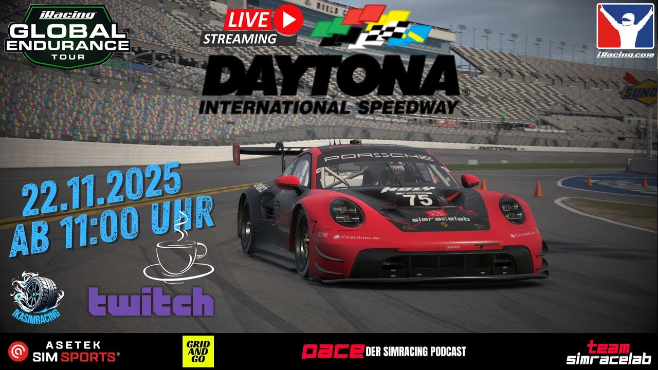 iRacing | Daytona 24h | Team Simracelab.de | #simracelab #asetek #gridandgo (Part 1)