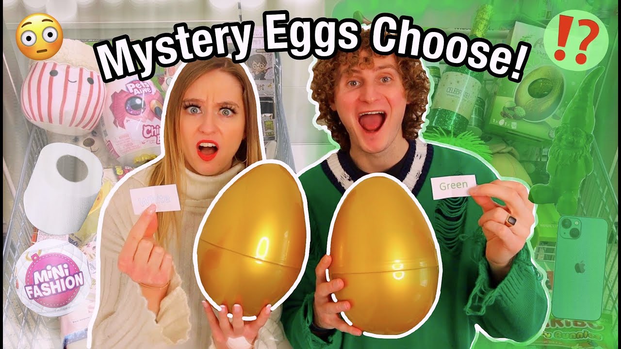 MYSTERY EGGS CHOOSE WHICH *COLOUR* WE SHOP FOR CHALLENGE!!!😱🛒🥚⁉️🌈 (MUST SEE!🤣🤦🏻‍♀️)
