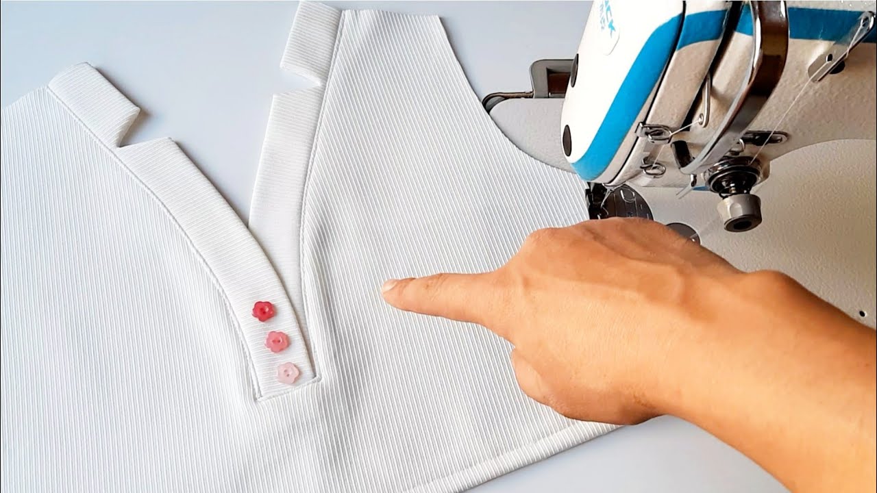 Star neck design cutting and stitching easily lovers Sewing