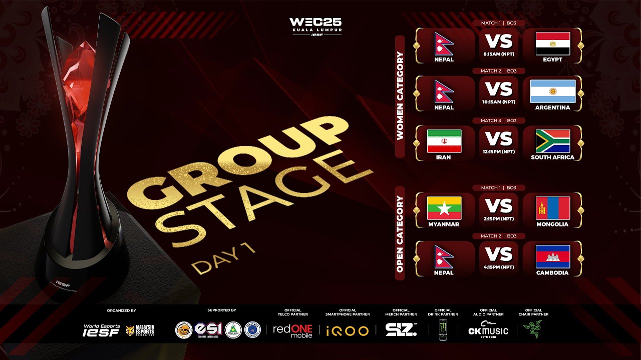 [Watch Party] IESF WEC25 | MLBB | Day 1