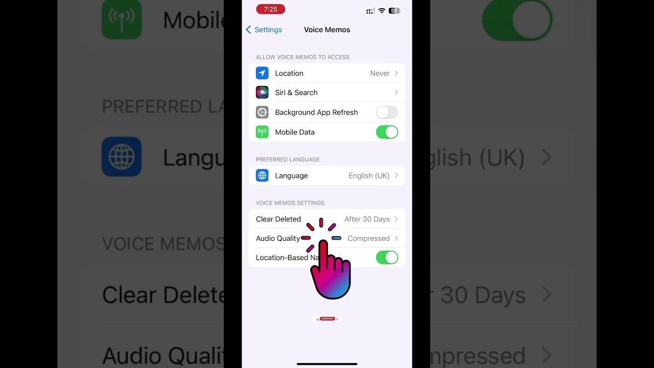 Improve the Voice Memo Quality in iPhone #short #shorts #viral #apple #ios