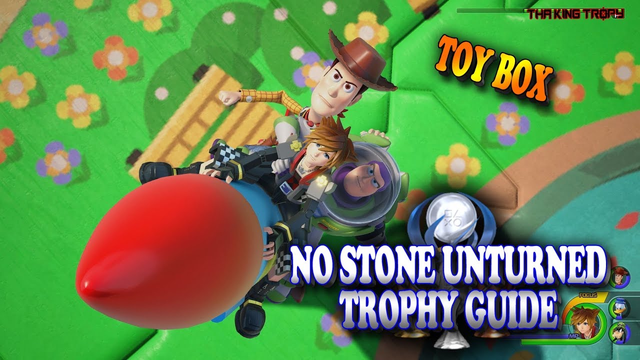 Kingdom Hearts 3 | Toy Box Treasure Chest Locations | No Stone Unturned Trophy / Achievement Guide