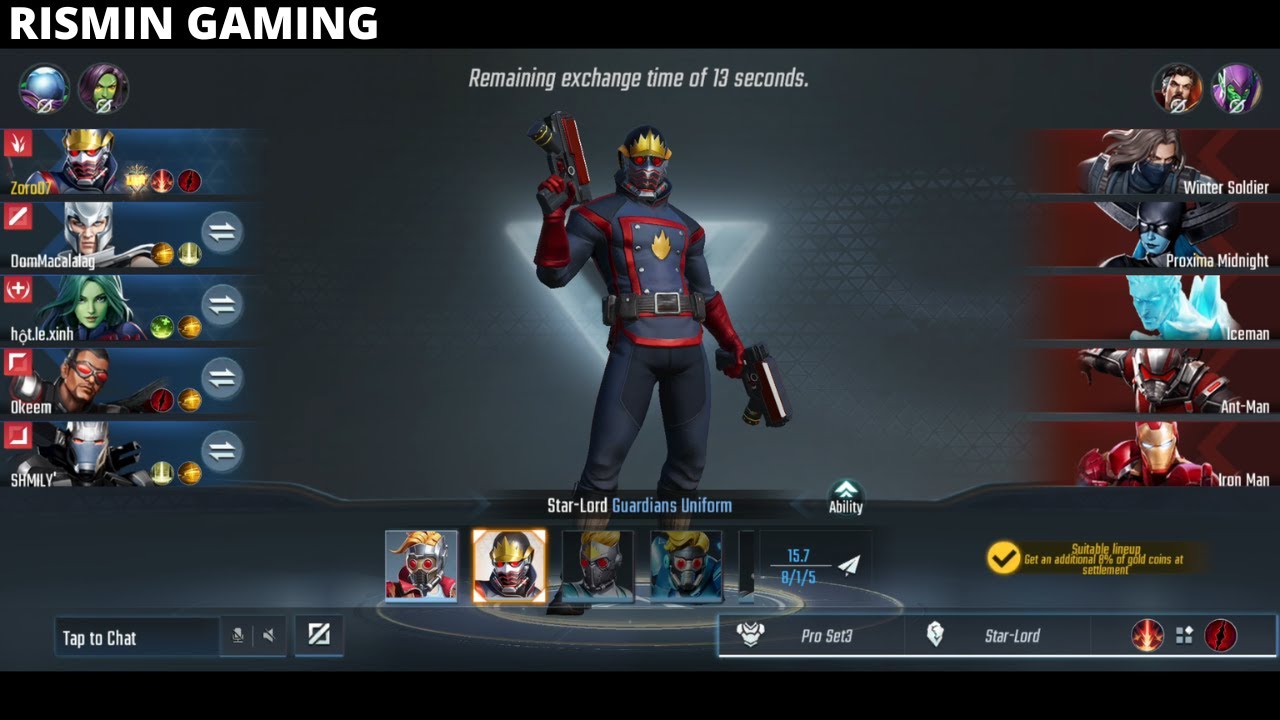 Starlord Crazy Damage Build Jungle Rank Gameplay - Marvel Super War