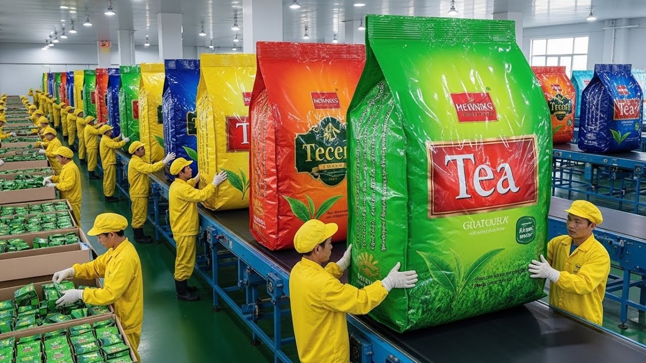 How Tea Is Made (Full Factory Process)