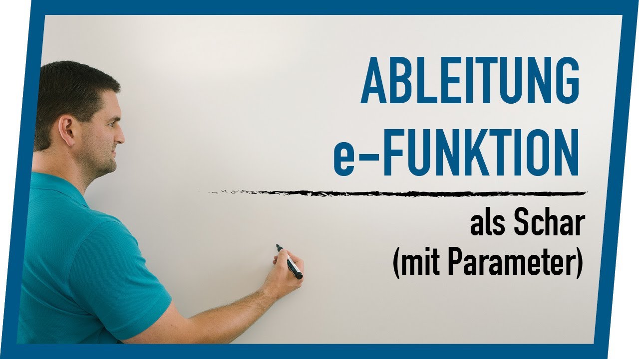 Ableitung e-Funktion als Schar (mit Parameter) | Mathe by Daniel Jung