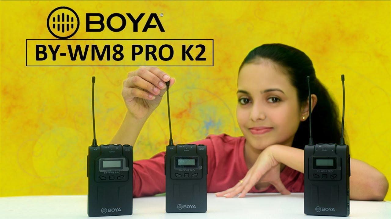 BOYA BY WM8 PRO K2 Wireless Microphone System  Review in Sinhala | Tech Girl