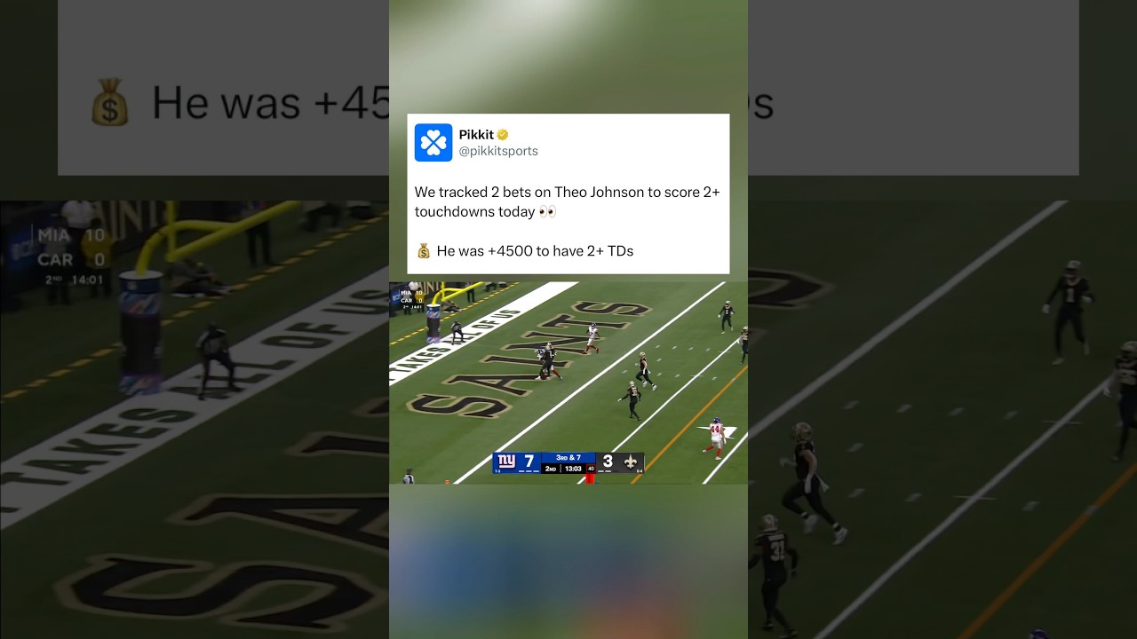 Theo Johnson with the first two TDs of the game 😭