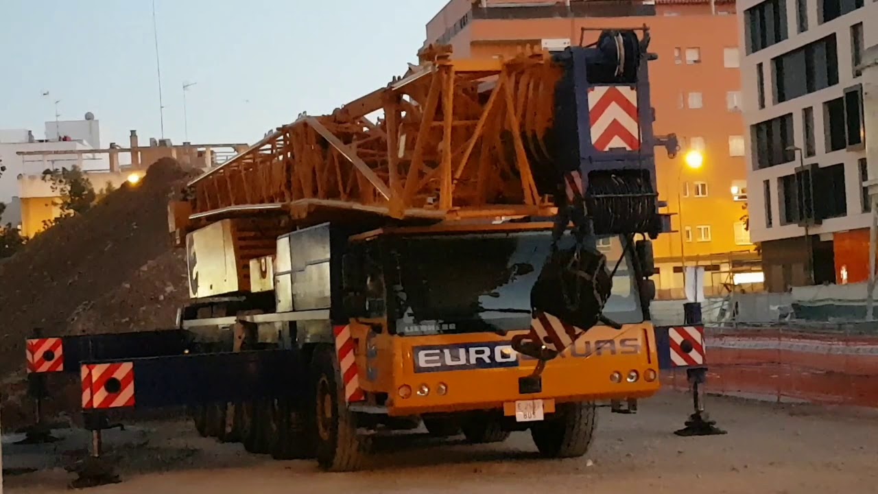 Liebherr ltm 1160 5.1 eurogruas montaje de gr&uacute;a torre potain mc85. Autokran liebherr ltm 1160 5. #2
