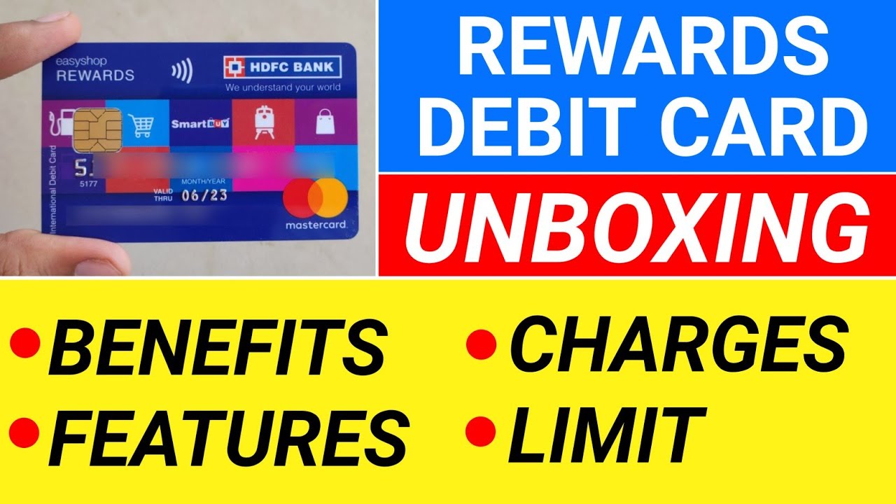 hdfc easyshop rewards platinum debit card unboxing | hdfc platinum debit card charges or review