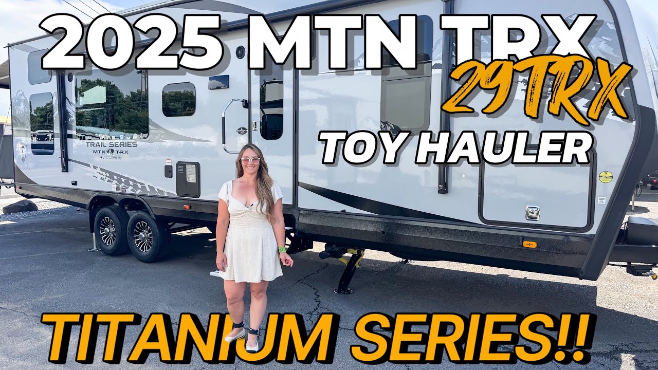 NEW Outdoors RV MTN TRX 29TRX Toyhauler! 4 Seasons, Off Road, Off Grid, w/Patio Deck & Glass Doors!!