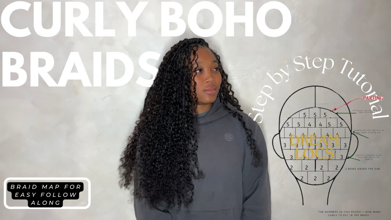 🔥Best Boho Braids Hair Tutorial 2024|Deep Curly Human Hair Ft. Eayonhair