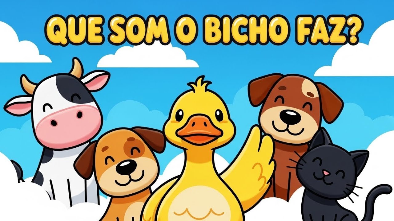 QUE SOM O BICHO FAZ? | Aprendendo os sons dos animais