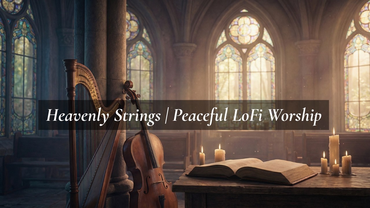 Heavenly Strings | Peaceful Lo-Fi Worship #jesus #peaceofmind
