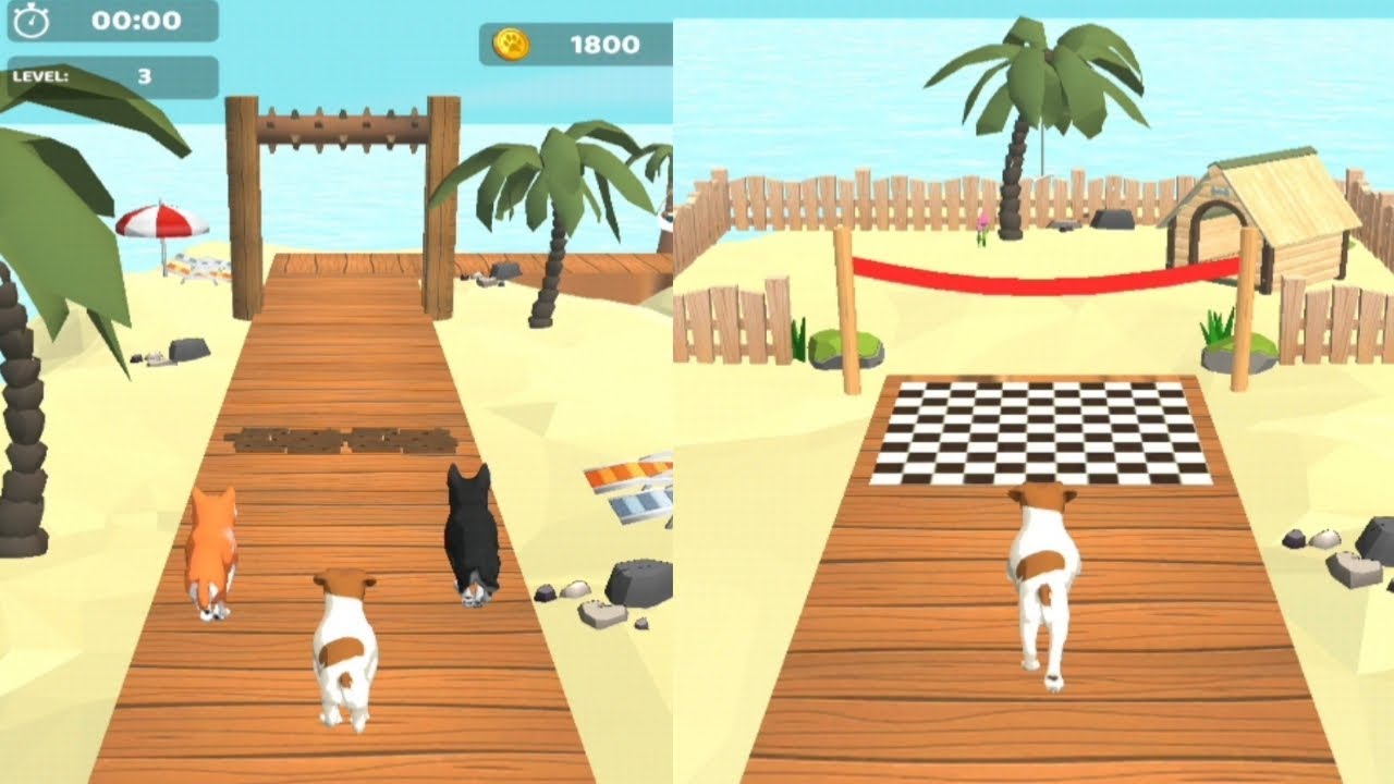 Dog Run  - Fun Race 3D Max Level Mobile Game Walkthrough Update | New Android IOS Gameplay GAME99