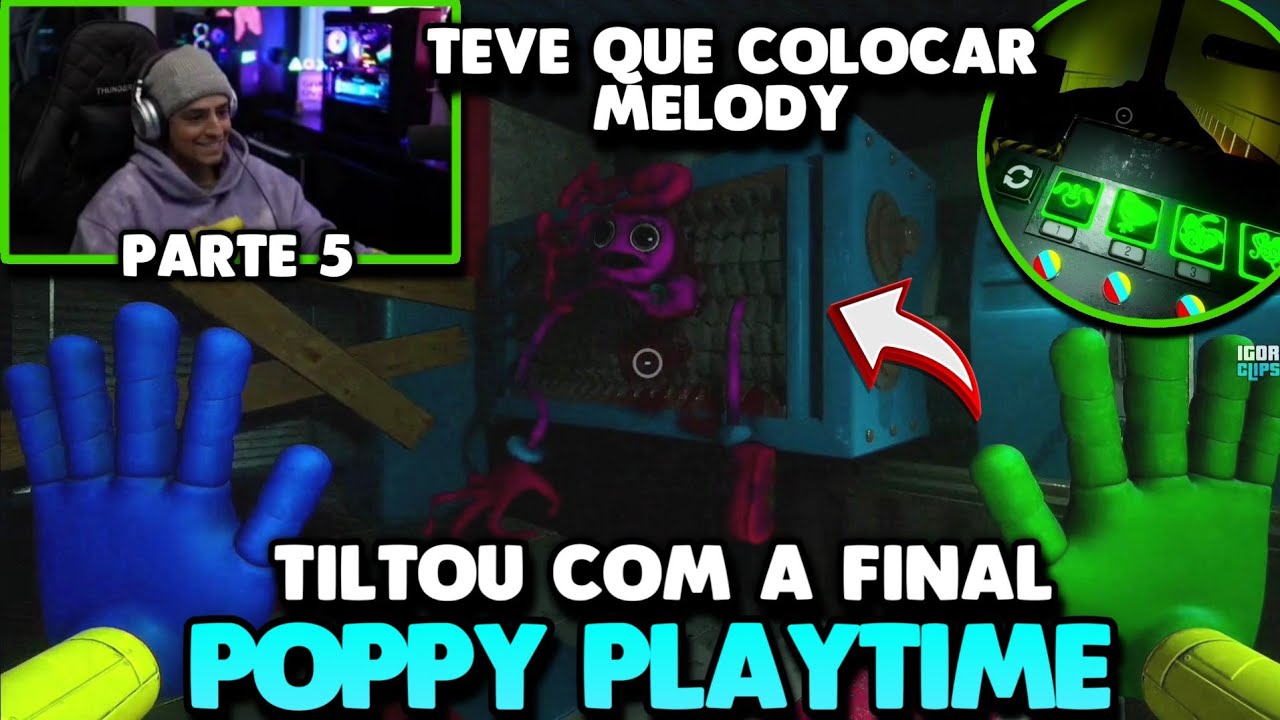 CORINGA TILTOU COM A FINAL DO POPPY PLAYTIME | ZEROU A CHAPTER 2 DO JOGO | PARTE 5