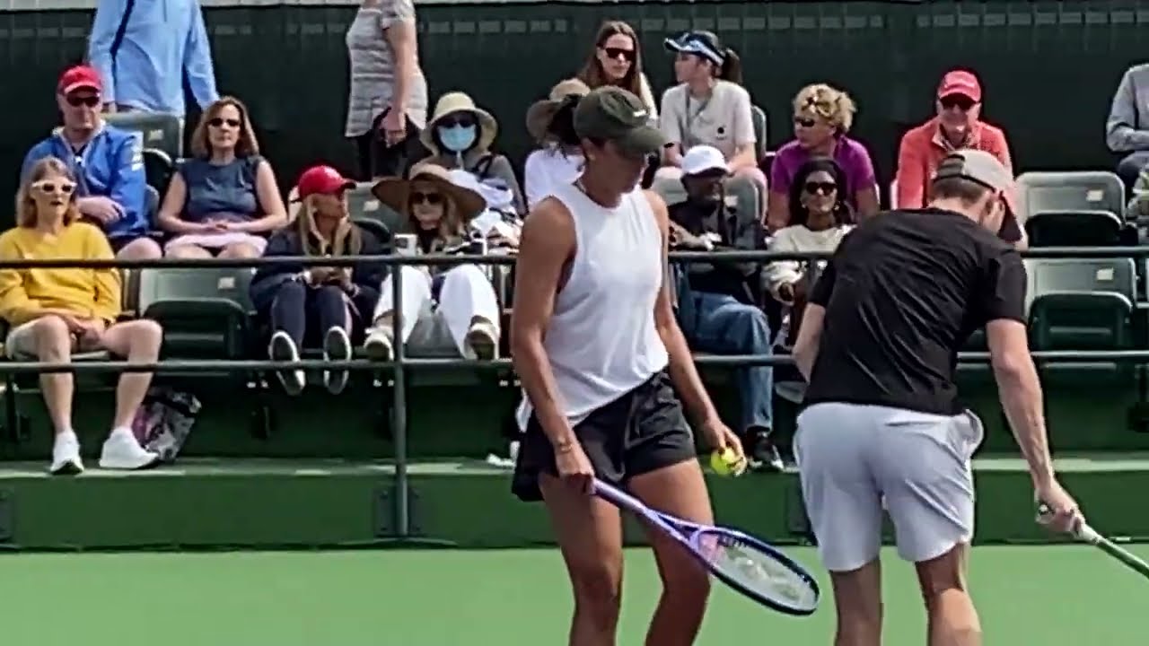 Madison Keys vs Jessica Pegula: Stunning Female Tennis Players in Practice #WTA #IndianWells 118