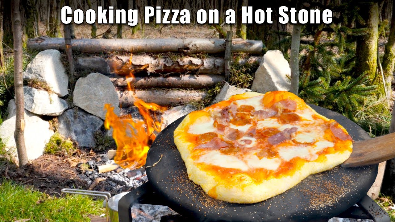 Amazing Pizza Cooked on a Hot Stone