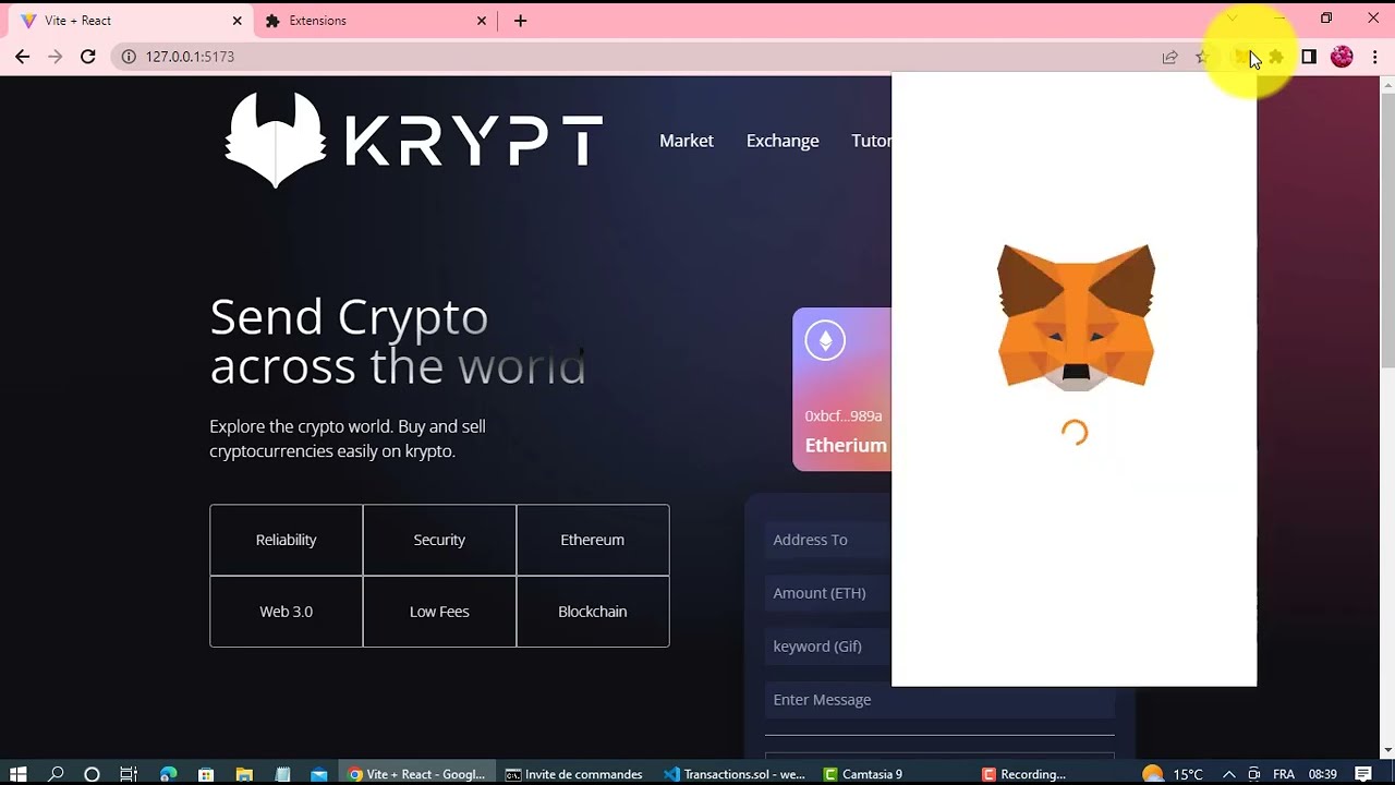 web3 project metamask solidity react js