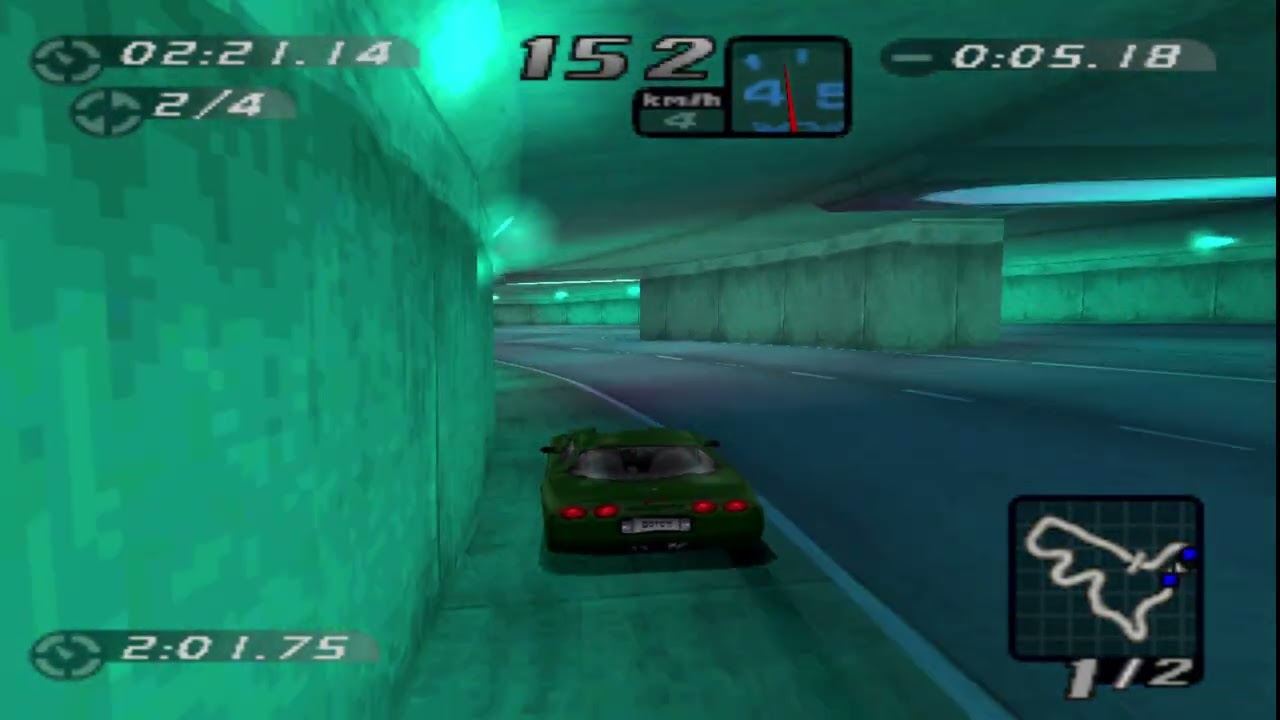 Let's Play Need For Speed High Stakes (PS1 Revisited) - Landstrasse - DUEL Hot Pursuit - Corvette C5