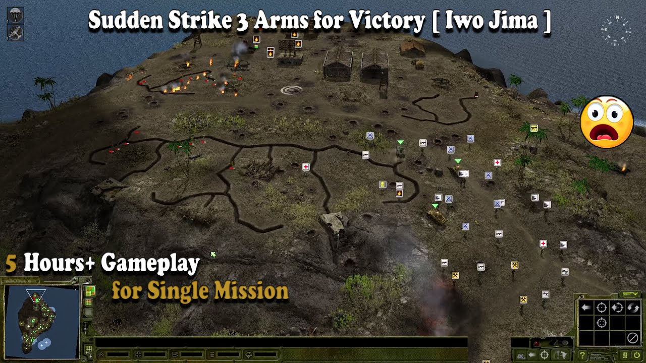 [ Hard ] Sudden Strike 3 Arms for Victory : Iwo Jima Full Gameplay || RusheR ||