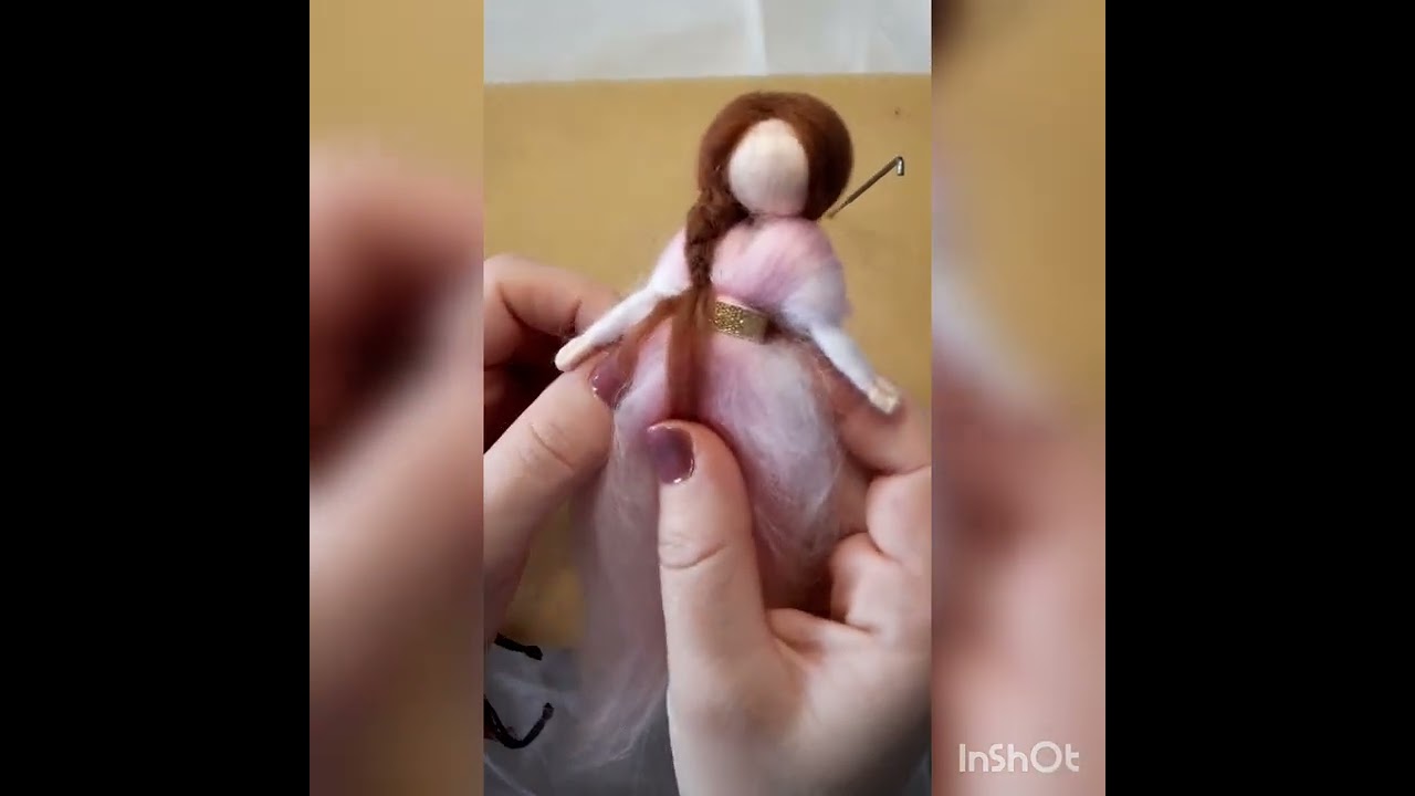 Needle felted magic wool Fairy tutorial| DIY | How to make needle felted fairy |Waldorf inspired🧚‍♀️
