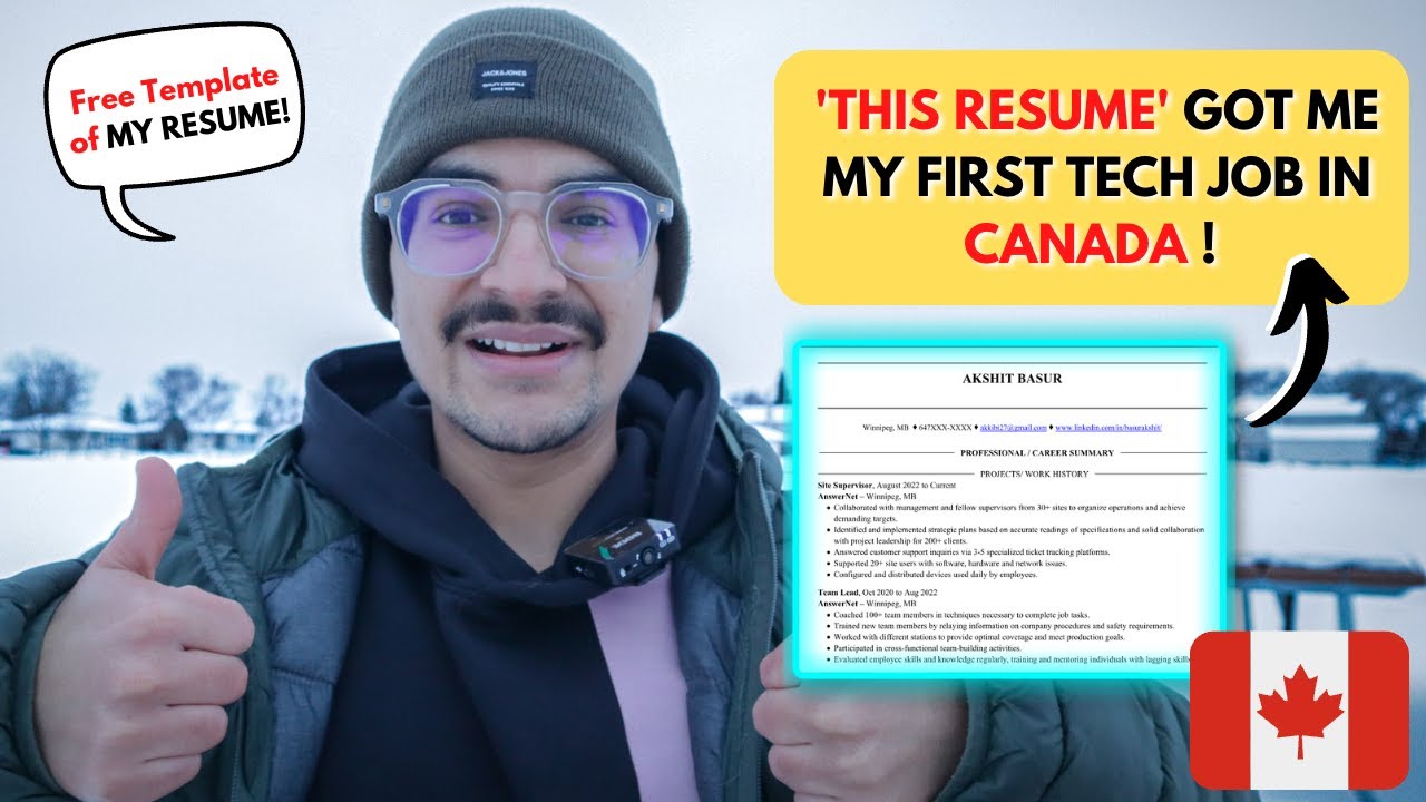 THIS RESUME GOT ME 3 FULL-TIME JOB OFFERS IN CANADA 🔥