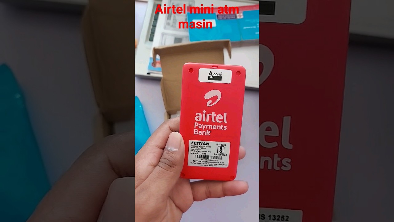 Airtel Payment Bank Pos Swipe 💳 Mini ATM Masin #atm #newshort #shortsfeed #cbibankmitra #tranding