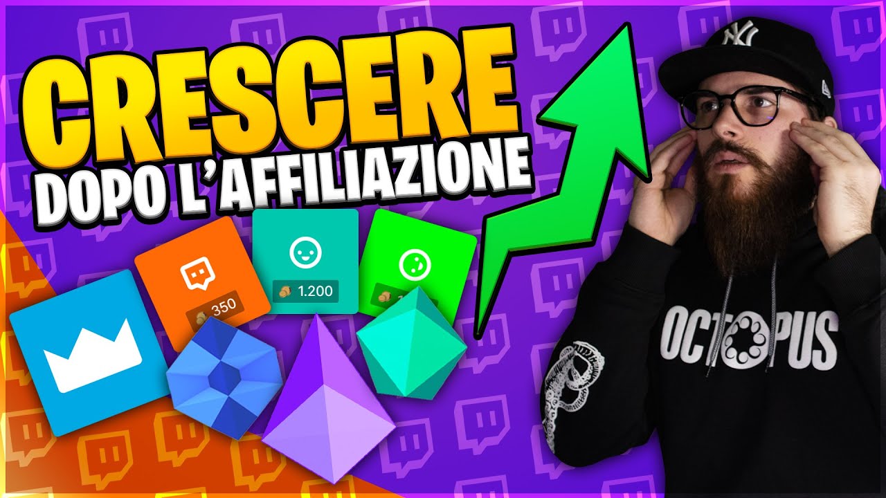 CRESCERE su Twitch dopo l'affiliazione | Punti canale, Abbonamenti, Emote, Bit | GUIDA COMPLETA