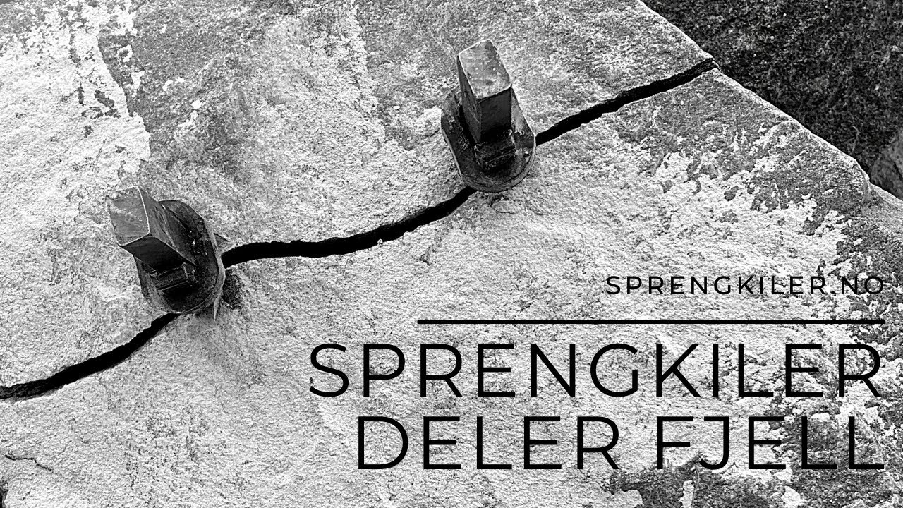 Demonstrasjon av Sprengkiler / Fjellkiler av Sprengkiler.no