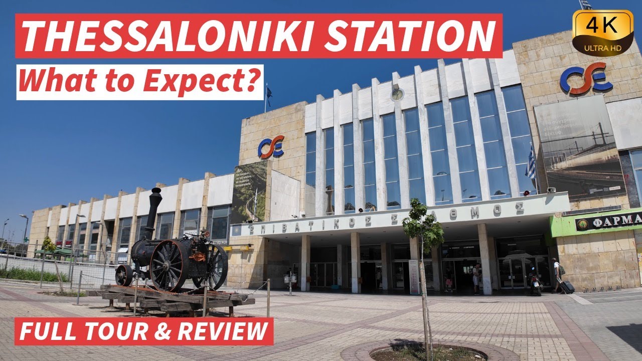 【4K】Inside Thessaloniki Train Station 🇬🇷🚆 | Full Walkthrough & Tour - With Captions【CC】