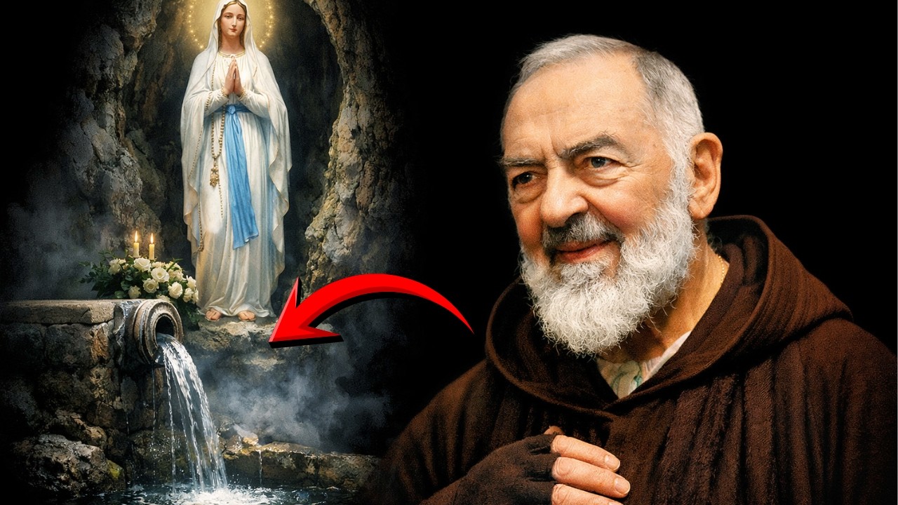 Padre Pío dice -  Usa Así el Agua Bendita De Lourdes Para Sanarte
