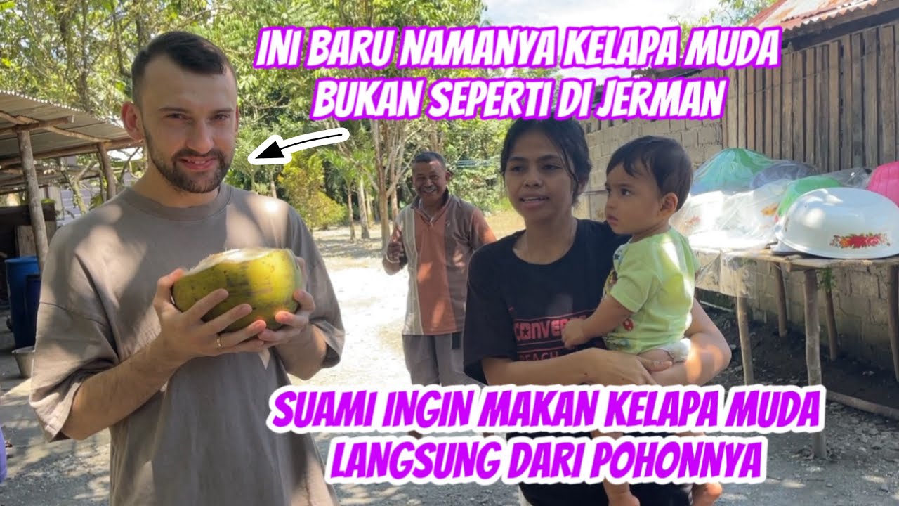 LANGSUNG DARI POHONYA ‼️ SUAMI INGIN MAKAN KELAPA MUDA 😋