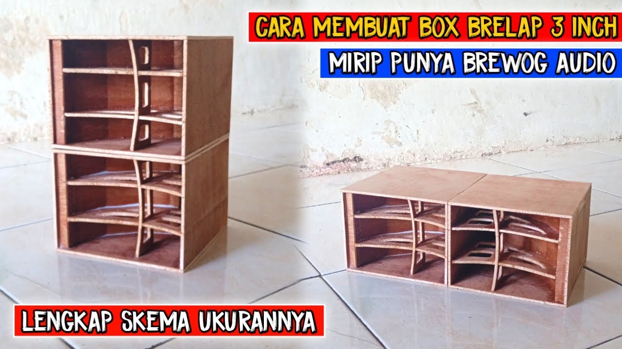 CARA MEMBUAT BOX BRELAP 3 INCH MIRIP PUNYA BREWOG || LENGKAP SKEMA UKURANNYA