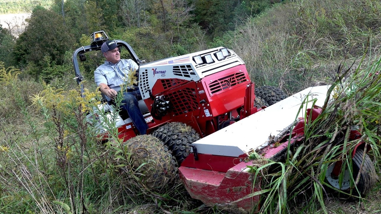 НОВЫЙ Ventrac 4520 против DIRT PERFECT экскаватор! Вызов принят! КРУТОЙ СКЛОН!!