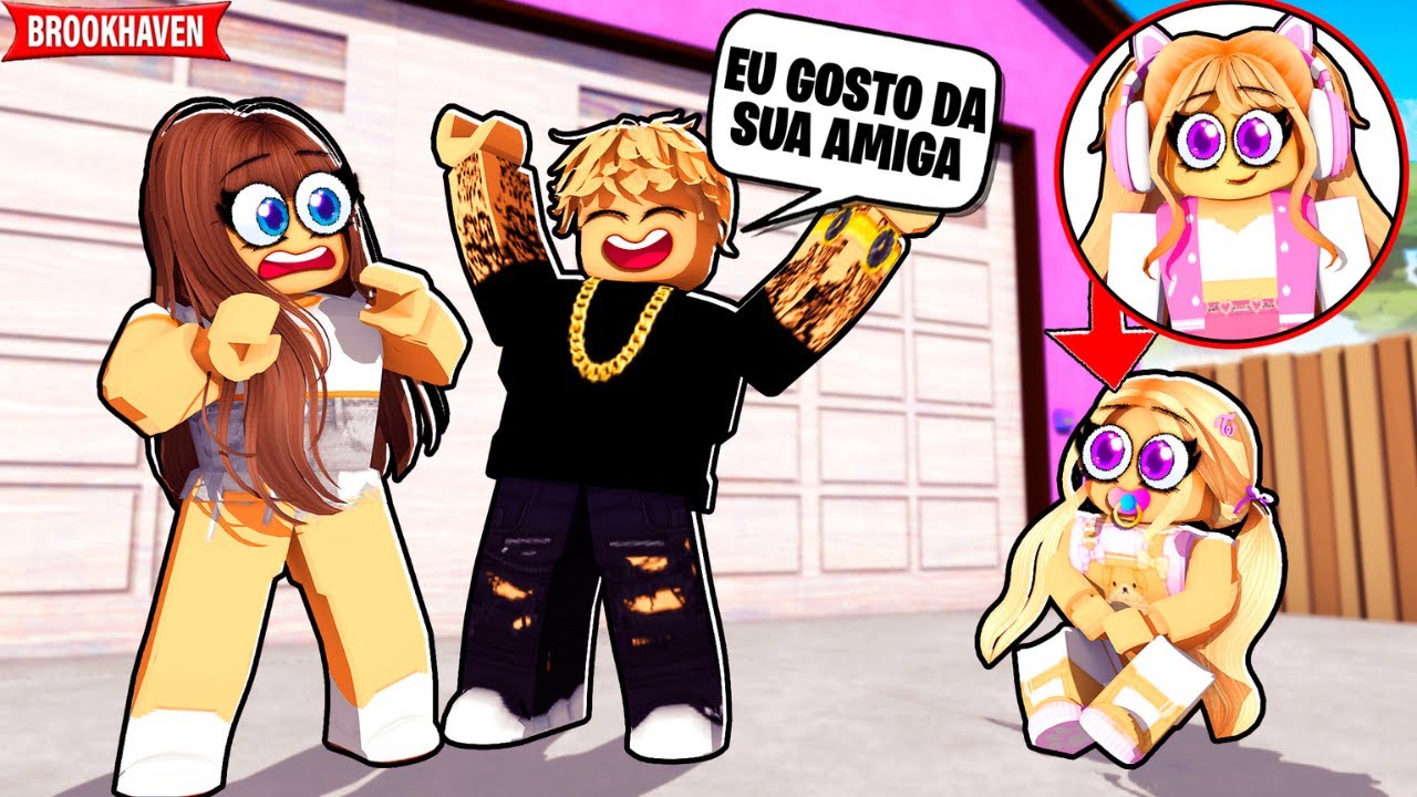 ESPIONEI um CASAL de TRAIDORES sendo UM BEBÊ e ISSO ACONTECEU... BROOKHAVEN RP Roblox