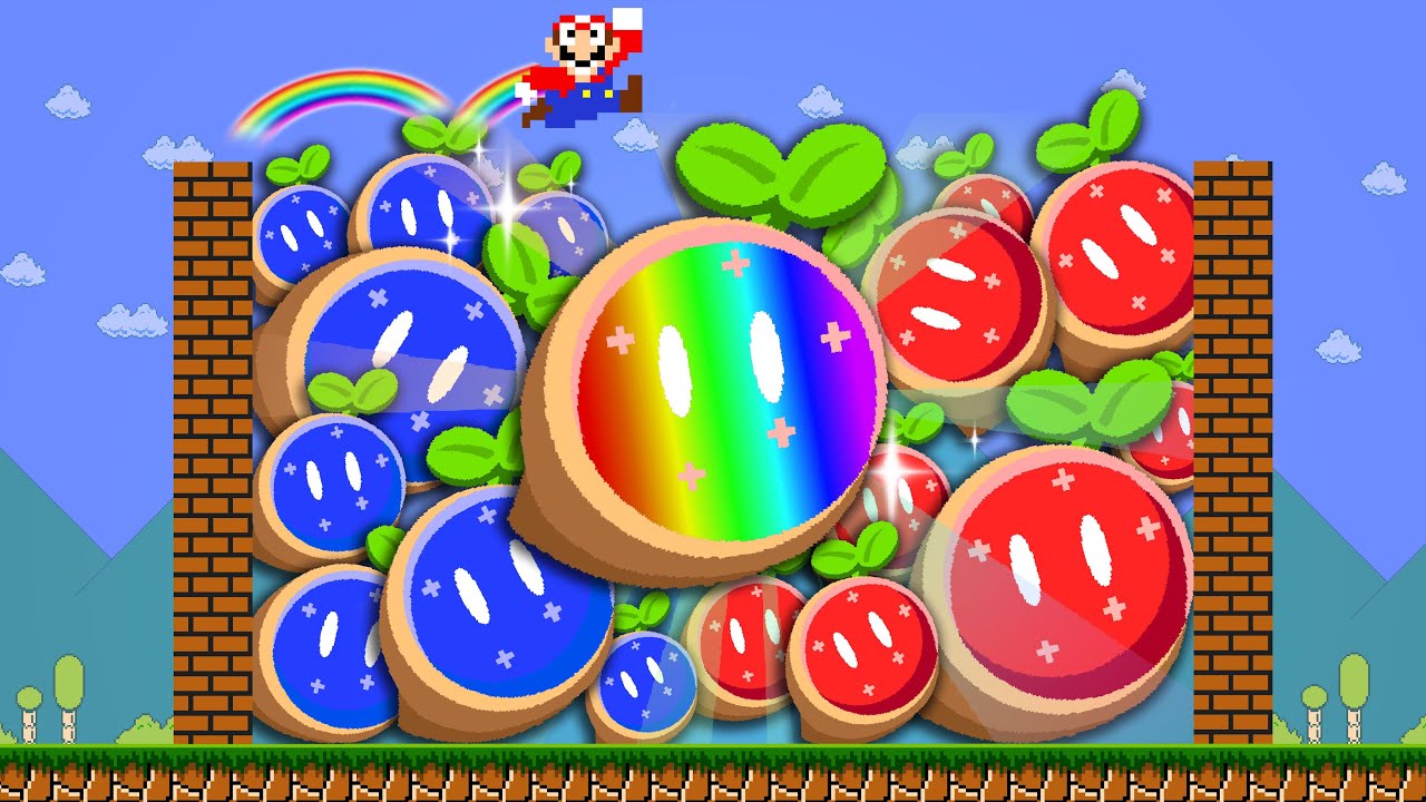 Mario vs EVOLUTION of GIANT SPRUNKI MR.Sun and Collect 999 Rainbow Wonder Seeds | POWER-UP MARIO