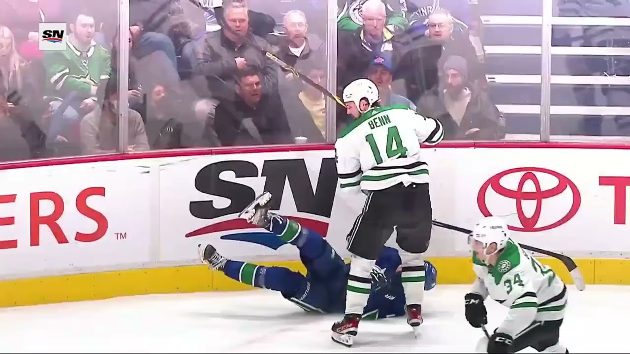 Luke Schenn Has An Answer After Jamie Benn Hits Quinn Hughes