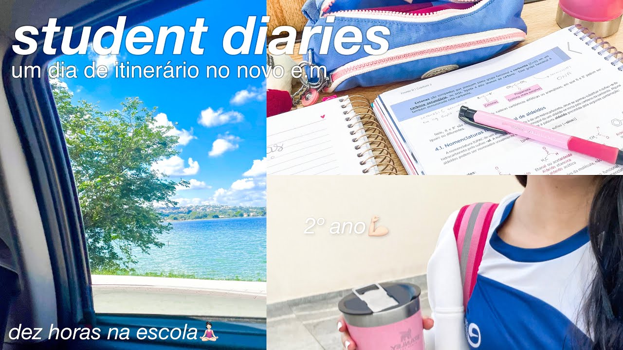 student diaries 01: rotina de um dia de itinerário no novo ensino médio📓💆🏻‍♀️💪🏻