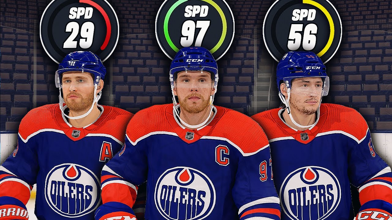 NHL 23, But Player's Speed = Jersey Number