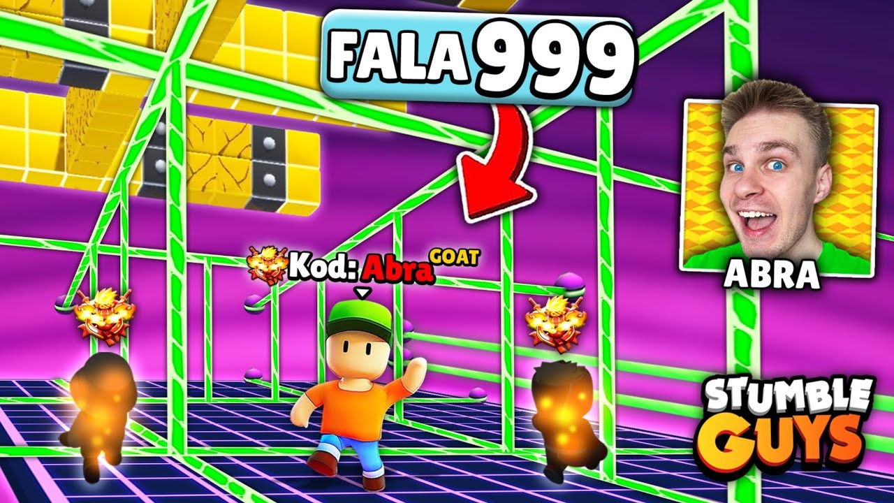 Próbujemy ⚠️ POBIĆ NOWY REKORD *999 FALE* na BLOCK DASH 🏆 (z TOP 1-3) GRACZE POLSKI w Stumble Guys!