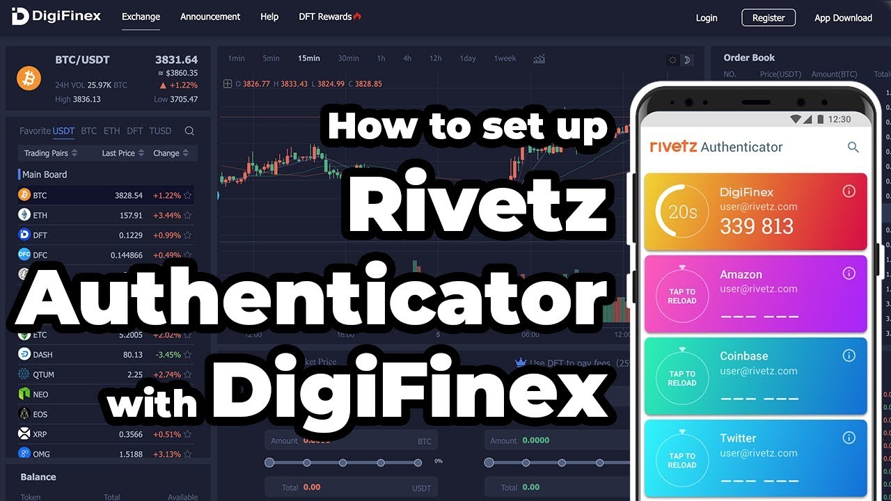 How to set up Rivetz Authenticator with DigiFinex