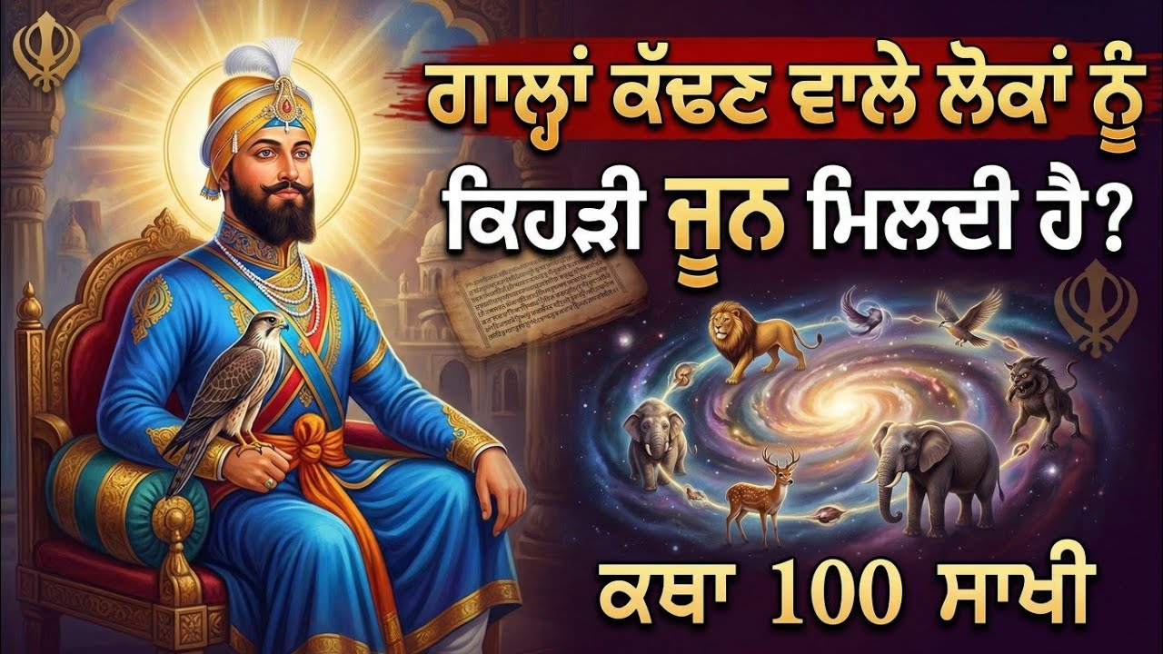 ਜਿਹੜੇ ਗਾਲ੍ਹਾਂ ਕੱਢਦੇ ਨੇ ਉਨ੍ਹਾਂ ਨੂੰ ਕਿਹੜੀ ਜੂਨ ਮਿਲੇਗੀ? || 100 ਸਾਖੀ ਕਥਾ || Guru Gobind Singh Ji Bachans 
